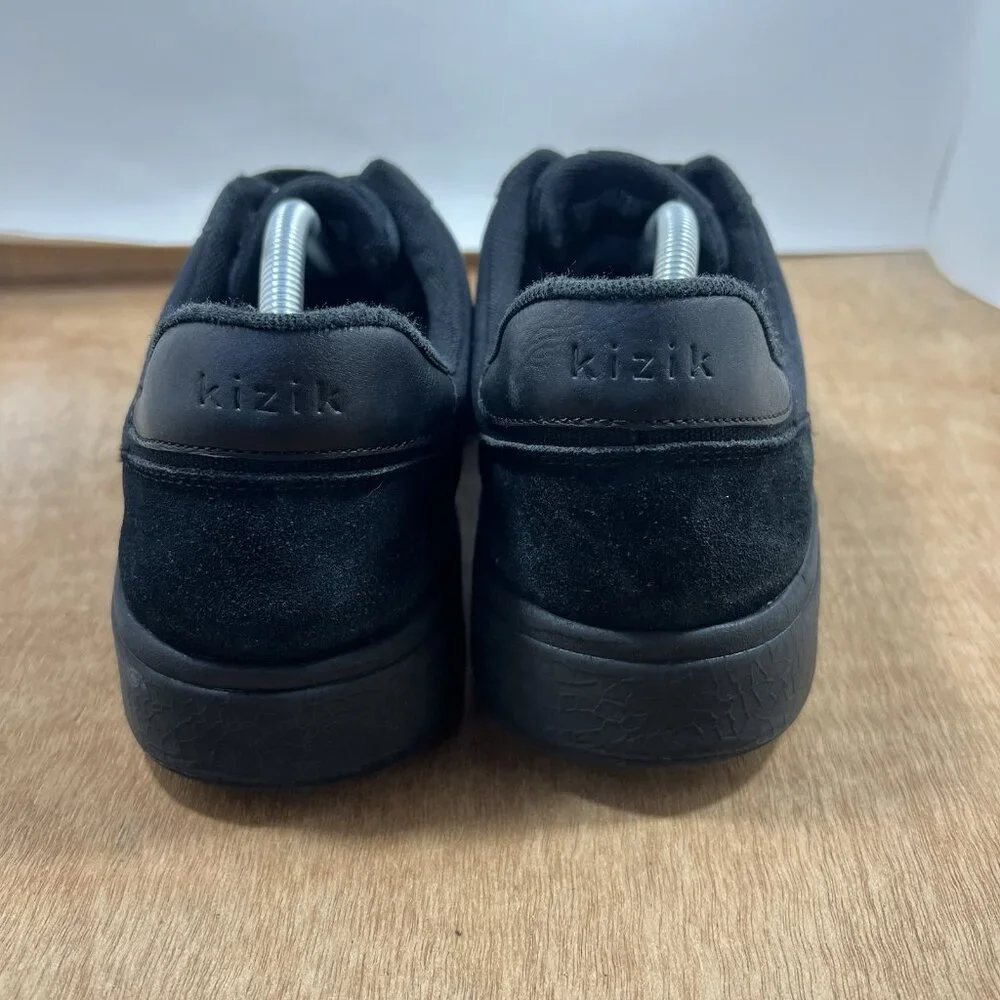 Kizik Prague Mens Size12 Canvas Handsfree Shoes Sneakers Black